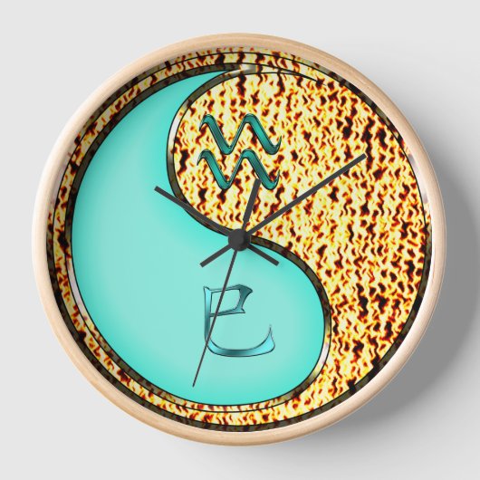Horloge Verseau & Serpent de Feu (Recto)