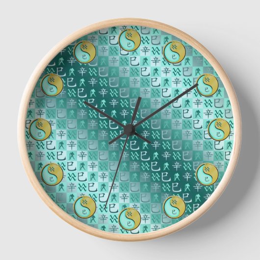 Horloge Verseau & Serpent Métal (Recto)