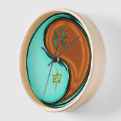 Horloge Verseau & Singe de Bois (Angle)