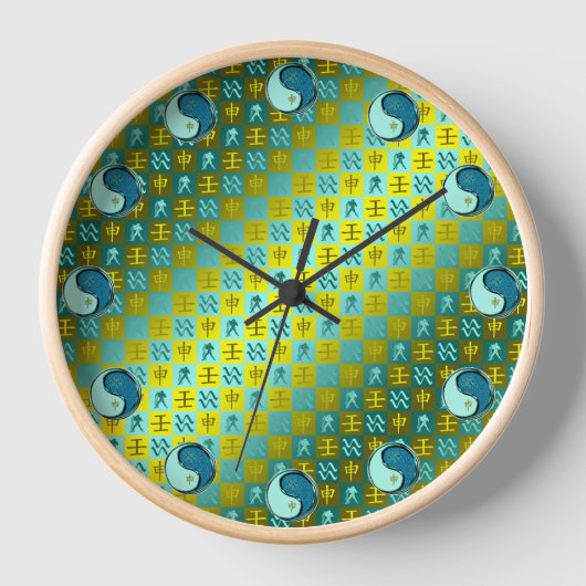 Horloge Verseau & Singe d'eau (Recto)