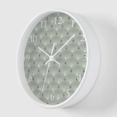 Horloge Vert délicat et gris, art déco. (Angle)