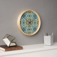 Vert gris Turquoise bleu ocre Hip Bohême Bali Art