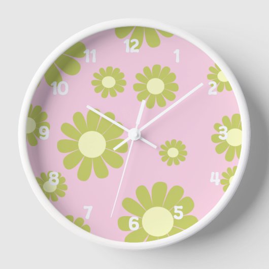 Horloge Vert rose pâle (Recto)