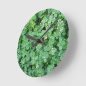 Horloge verte blanche Shamrock (Angle)