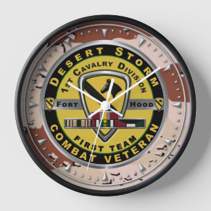 Horloge Vétéran de la 1ère division de cavalerie contre la