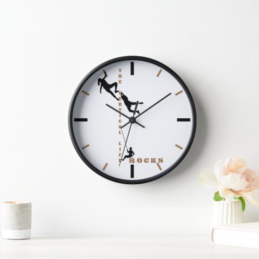 Horloge Vie Verticale - Escalade Rock Design Grand Clo (Maison)