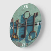 Horloge : Vieilles clés de squelette (Angle)