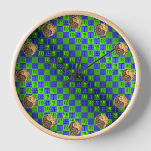 Horloge Vierge & Bœuf de Feu