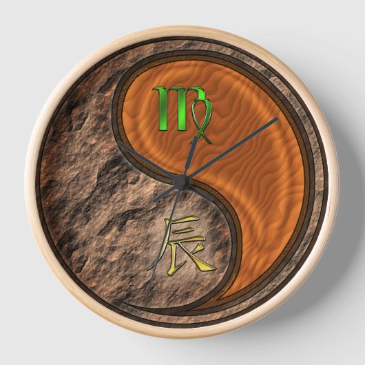 Horloge Vierge & Dragon de Bois (Recto)