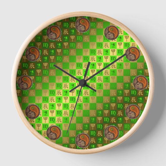 Horloge Vierge & Dragon de Bois (Recto)