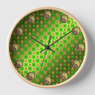 Horloge Vierge & Dragon de Métal