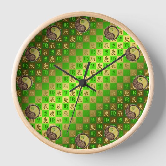 Horloge Vierge & Dragon de Métal (Recto)
