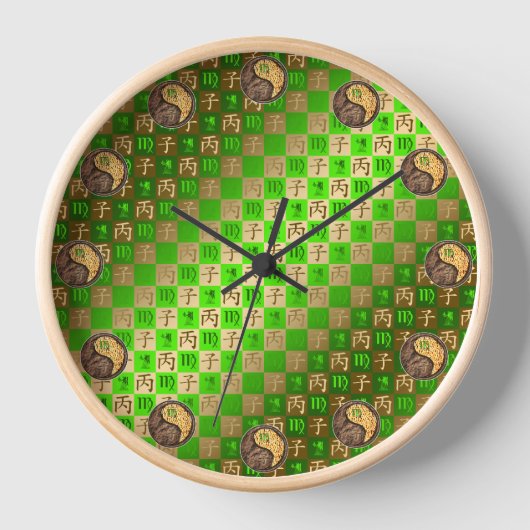 Horloge Vierge & Rat de feu (Recto)