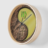 Horloge Vierge & Rat Métallique (Angle)