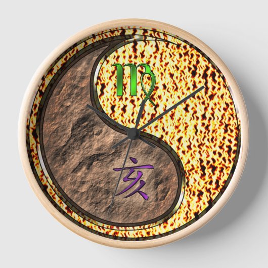 Horloge Vierge & Sanglier de Feu (Recto)