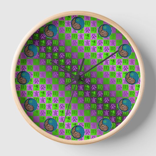 Horloge Vierge & Sanglier d'eau (Recto)