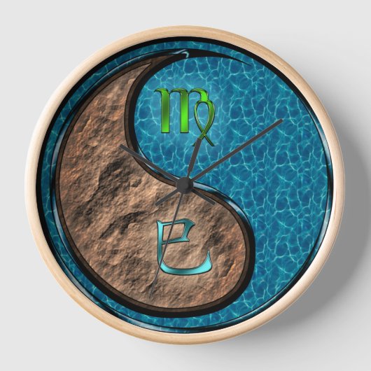 Horloge Vierge & Serpent d'eau (Recto)
