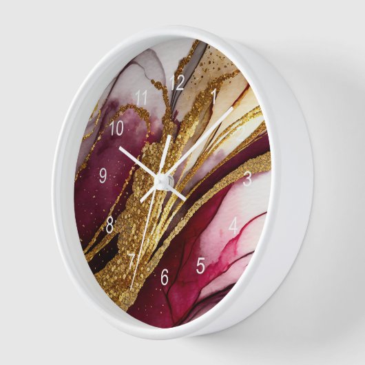 Horloge Vin mousseux Abstrait ID1018 (Angle)
