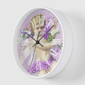 Horloge vintage Chiffres romains Cherub Purple (Angle)
