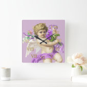 Horloge vintage Chiffres romains Cherub Purple (Maison)