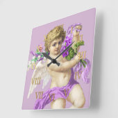 Horloge vintage Chiffres romains Cherub Purple (Angle)