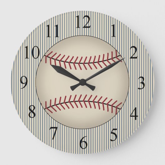 Horloge vintage de base-ball bleu (Recto)