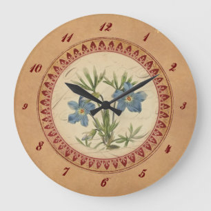 Horloge vintage de violettes