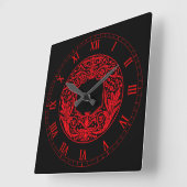 Horloge Vintage, Dramatique, Rouge (Angle)