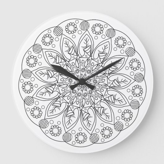 Horloge vintage florale (Recto)