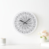 Horloge vintage florale (Maison)