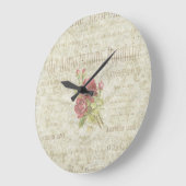Horloge vintage Florale (Angle)