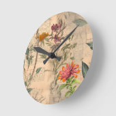 Horloge vintage florale (Angle)