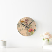 Horloge vintage florale (Maison)