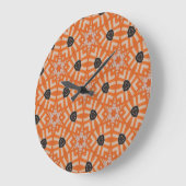 Horloge Vintage Orange Retro (Angle)