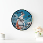 Horloge vintage pour femme et canoë (Maison)