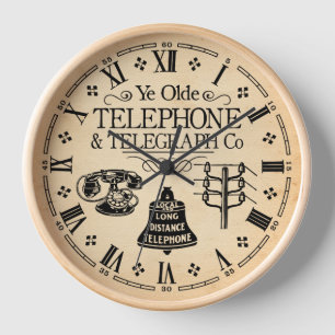Horloge Vintage Telephone