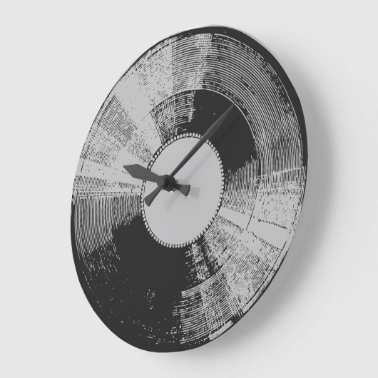 Horloge vinyle débrayée (Angle)