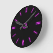 Horloge violette néon (Angle)
