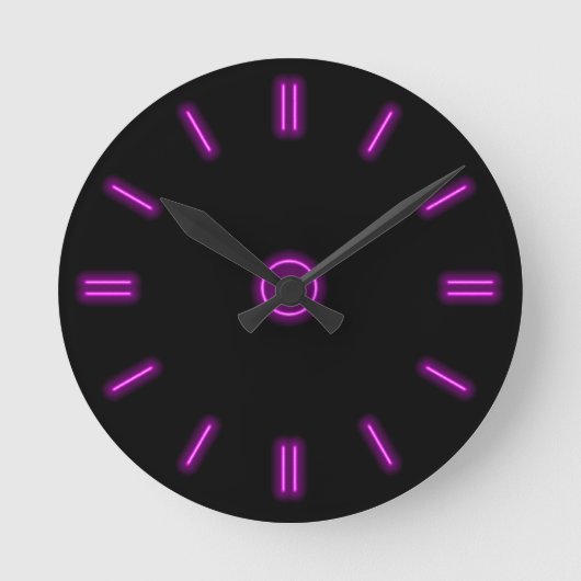 Horloge violette néon (Recto)