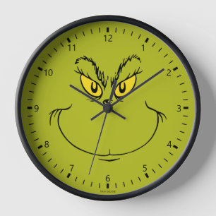 Horloge Visage du Grinch qui a volé Noël