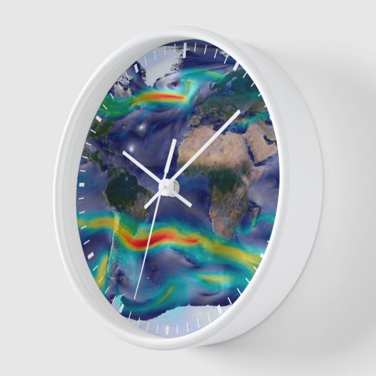 Horloge Visualisation Des Vents Mondiaux. (Angle)