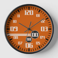 Voie de course orange style cronographe sport