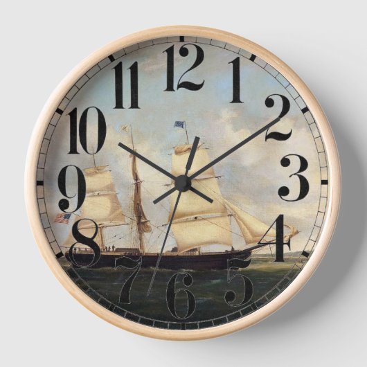 Horloge Voilier clipper Horatio 19e siècle (Recto)
