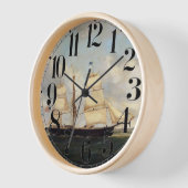 Horloge Voilier clipper Horatio 19e siècle (Angle)