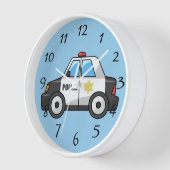 Horloge Voiture de police Animée 24h/24 (Angle)