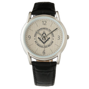 horloge voor het embleem van freemasonry