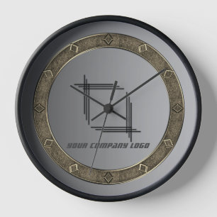 Horloge VOTRE LOGO D'ENTREPRISE,personnalisé,ajoutez votre