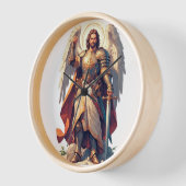 Horloge Warrior Archangel Michael Wall Clock (Angle)