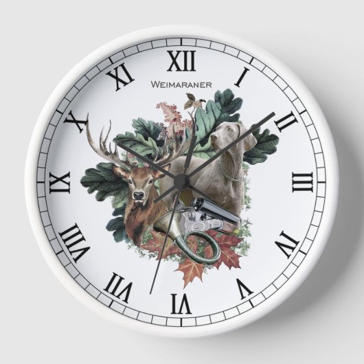 Horloge Weimaraner, "Fantôme Gris" (Recto)