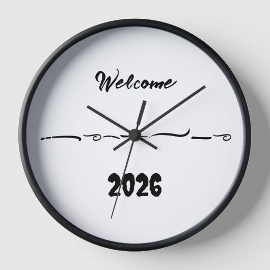 Horloge welcome art clock (Recto)